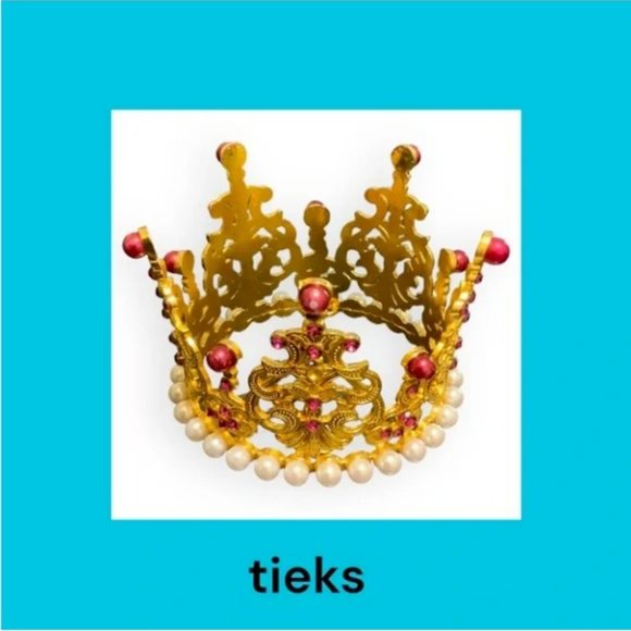 Tieks Stunning Crown Tyrian Box Topper - Black Friday Special - Tieks Royalty - Picture 1 of 4